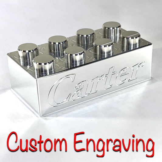 Engraved Aluminum 2x4 Billet Brick (Size 3X)
