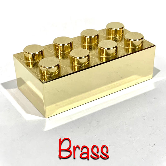 2x4 Brass Billet Brick (Size 3X)
